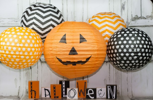 Festive Halloween Lanterns with LED Lights