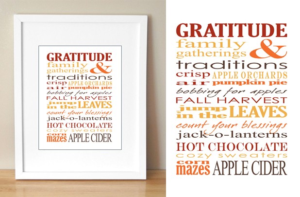 Fall Theme Subway Art