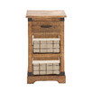 Rural Wood / Metal Basket Chest