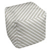 Stripe Pouf Ottoman Upholstery Color: Oatmeal