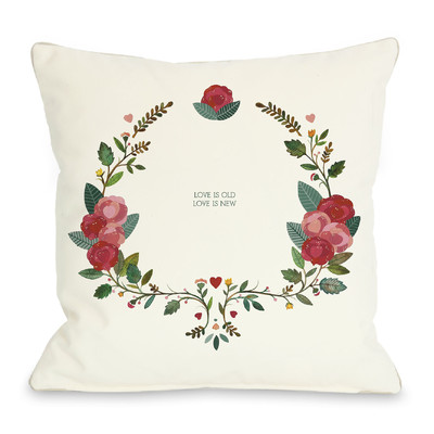 OneBellaCasa.com Love is Old Love is New Pillow