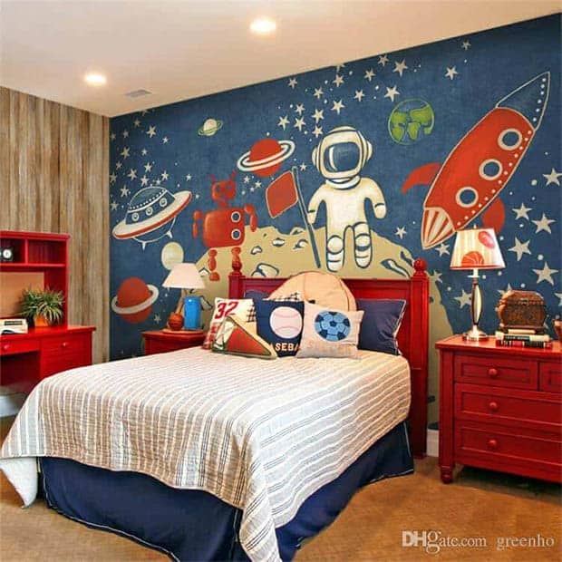 Space-Themed Bedroom - Starting with the Walls