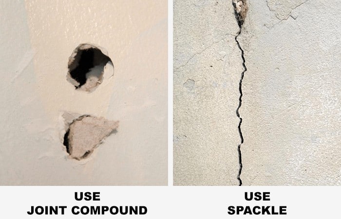 When to use Spackling and Joint Compound